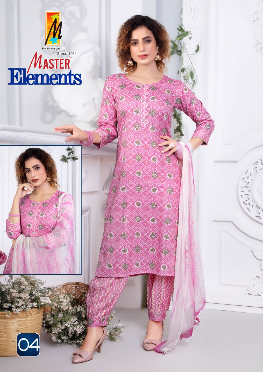 Master Elements Ethnic Wear Printed  Wholesale Readymade Catalog
